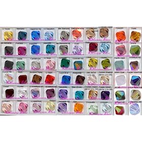 Wholesales LOT 1000 Bicone 3mm 4mm 5mm 6mm Swarovski 5301 Crystal Beads (#2).