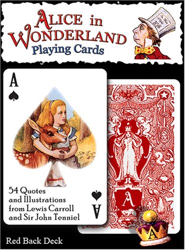 Alice In Wonderland Playing Cards - Red Back Deck