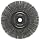 Weiler Trulock Narrow Face Wire Wheel Brush, Round Hole, Steel, Crimped Wire