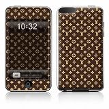 LIGHT BROWN MINI MONOGRAM Design Apple iPod Touch 2G 3G 2nd 3rd Generation 8GB 16GB 32GB Vinyl Skin Decal Cover Sticker Protector (Matte Finish)+ Free Screen Protector