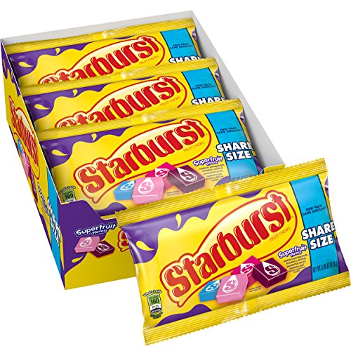 Starburst Superfruit Flavors Fruit Chews Candy, 3.45 ounce (15 count) (15 Share Size Packs)