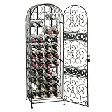 45 Bottle Wrought Iron Wine Jail