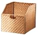 Foremost 3104 Modular Rattan Basket Cube Insert, Honey