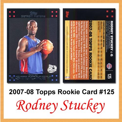 Topps Detroit Pistons Rodney Stuckey Rookie Card