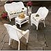 Outdoor Living : Salem Harbor 6 Piece Resin Wicker Set - White