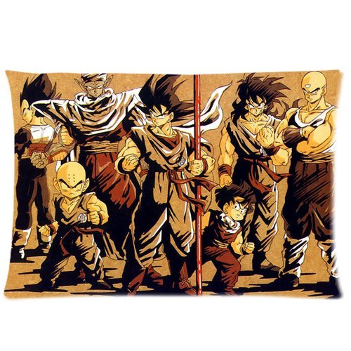 Hot Anime Manga Dragon Ball Z Super Saiyan Man Son Goku Gohan Vegeta Trunks Unique Pillow Case Customized Zippered Pillowcases 20X30 (Twin Sides) Inches Throw Cushion Popular Cotton Durable Diy Cover Creative Gift Personalized Retro Cute (6227091547755)