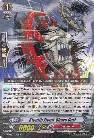Cardfight!! Vanguard TCG - Stealth Fiend, Oboro Cart (BT09/022EN) - Booster Set 9: Clash of the Knights & Dragons