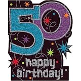 The Party Continues 50th Birthday Large 14 1/2in Cutout