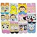Angelina [Best Partner] Low Cut Socks, Assorted Designs, 12 Pairs per Pack