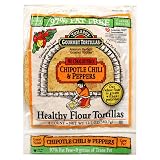 Tumaro's 8-Inch Tortillas, Chipotle Chili & Peppers, 12.7-Ounce Packages (Pack of 6)