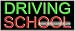 Driving School Neon Sign