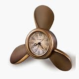 Howard Miller Propeller Alarm Clock Antique Copper Finish - Time / Tide / Barometer - Howard Miller