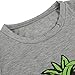 Youzee Women Fashion Casual Round Neck Short Sleeve Pineapple Print T-Shirt Top