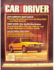 Book: 1977 77 May Car and Driver Magazine (Features: Road Test on BMW 630 CSI, Buick LeSabre Sport Coupe, Datsun 200 - SX, TVR 2500M, & AMC Gremlin X, + Honda Accord, Daytona Migi, & Mercury Cougar XR-7) - Ziff Davis Publishing Company