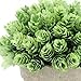 Velener Artificial Provence Flowers Arrangements in Pots for Home Decor (Green)