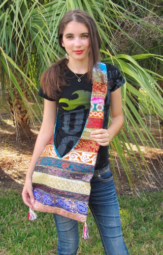 Square Striped Tote Bag - Womens Bag