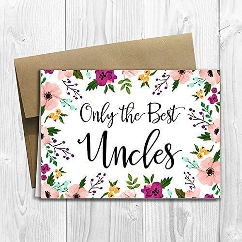 Uncles Get Promoted to Great Uncles - We're having a baby! - Pregnancy Announcement Card (5x7 size)