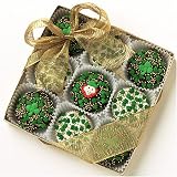 BOX OF 9 OREO'S Dark Chocolate and White Chocolate St. Patrick's Day Assortment