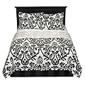 Black/White Zeus Comforter Set - Queen