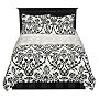 Black/White Zeus Comforter Set - Queen
