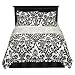 Black/White Zeus Comforter Set - Queen