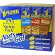 Planters-Nuts On the Go Snack Packs, 24/2 oz Variety Packs