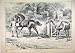 1800 Robbery Horse Man Gate Trees Country Lane Print