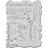 Stampendous Christmas Cling Rubber Stamp, 4 by 6-Inch, Christmas Background