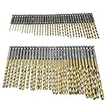 六角軸 ドリル ビット 13種 65本 セット 鉄鋼用 チタン コーティング 穴あけ 加工 作業 工事