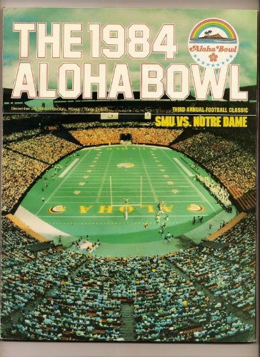 1984 Aloha Bowl Program SMU Notre Dame