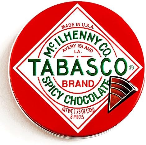 The Chocolate Traveler Tabasco Chocolate Tin 1.75 oz each (3 Items Per Order)
