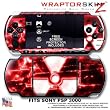 Radioactive Red WraptorSkinz Skin and Screen Protector Kit fits Sony PSP 3000