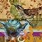 Teapot Song Bird - 16 x 16"