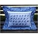 Bluework alphabet sampler French linen pillow sham