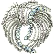 Pugster Rhinestone Filigree Brooch