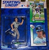 1993 - Kenner - Starting Lineup - MLB - Travis Fryman #24 - Detroit Tigers - Vintage Action Figure - w/ Trading Card & Special Series Card - Limited Edition - Collectible