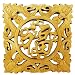Chinese Hand Carved Camphorwood Wall Plaque " Fortune " Calligraphy Character
