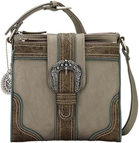 Bandana by American West Portland Metal Crossbody Org Bag Faux Leather Buckle
