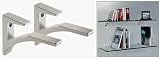 CRL Chrome - Aluminum Glass Shelf Bracket for 3/8 to 1/2 Glass - Package