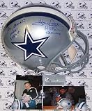 Tony Dorsett / Roger Staubach - Autographed Official Full Size Authentic NFL Helmet