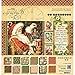 Graphic 45 St Nicholas Double Sided 12x12 Inch Paper Pad and Epherema Cards Bundle (Set of 2 Items)