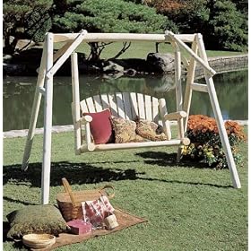 Cedar Garden Swing by Porch Swings