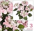 Three 22" Hydrangea Artificial Silk Flowers for Home Decoration