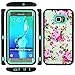 Galaxy S6 Edge Plus case , E LV Samsung Galaxy S6 Edge Plus Hybrid Armor Protection Defender Case Cover for Samsung Galaxy S6 Edge Plus - [FLOWER]