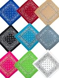 Vierecktuch Bandana Schal 50 cm x 50 cm Baumwolle Paisley