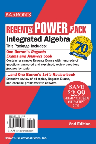 integrated algebra power pack regents power packs