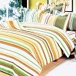 Blancho Bedding - [Orange Stripes] 100% Cotton Duvet Cover Set