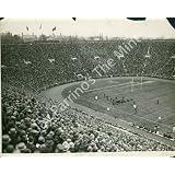 Vintage Photo- Early football game in stadium