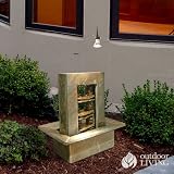 Natural Slate Stone Fountain w Light