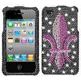 Royal Seal With Full Rhinestones Hard Protector Case Cover For Apple iPhone 4G